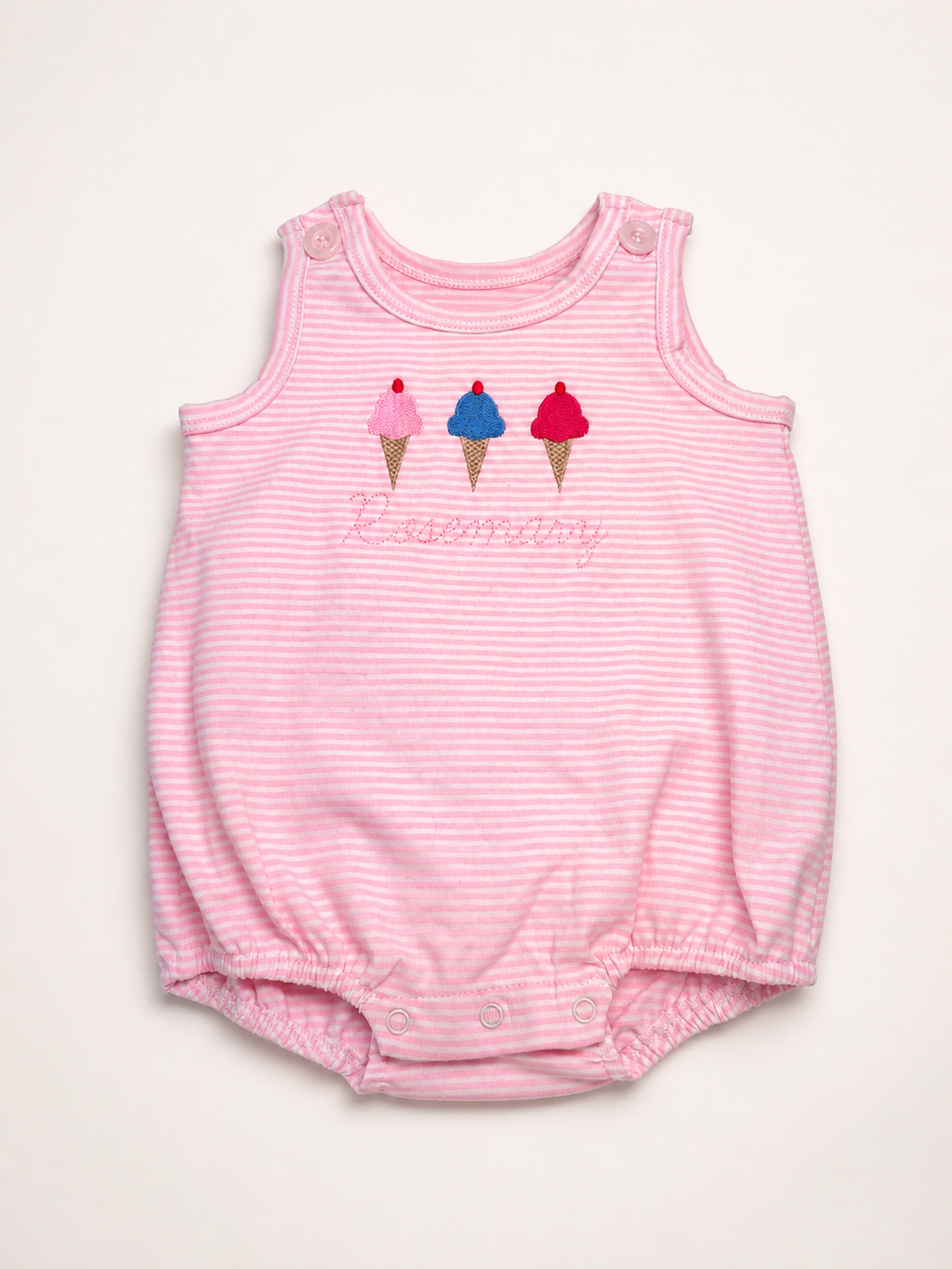 Girls Personalized Bubble Romper
