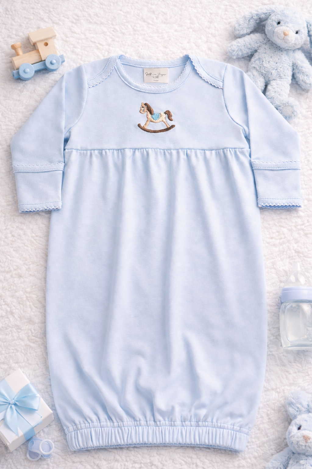 Boys Picot Trim Gown