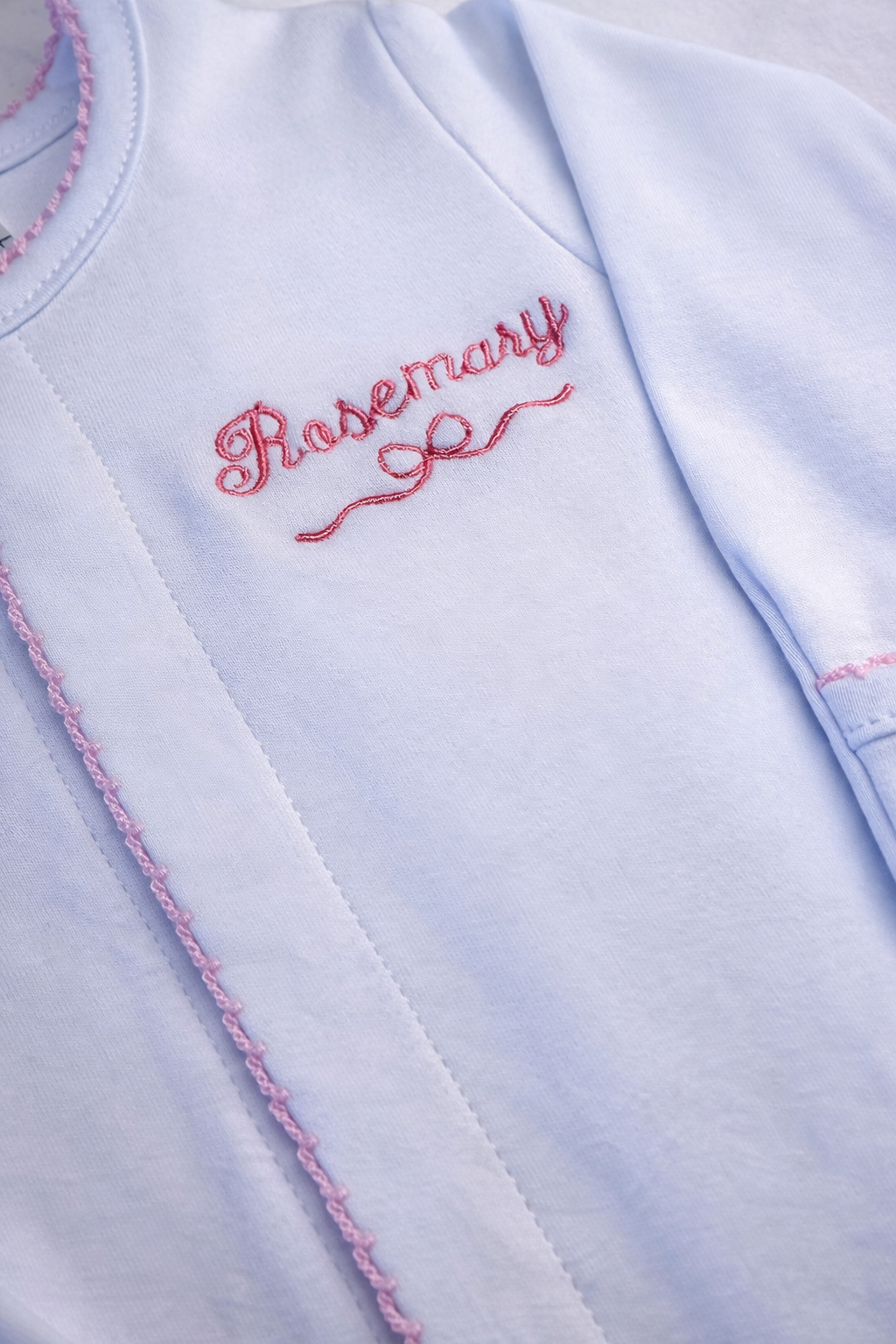 Classic Girls Picot Trim Footie