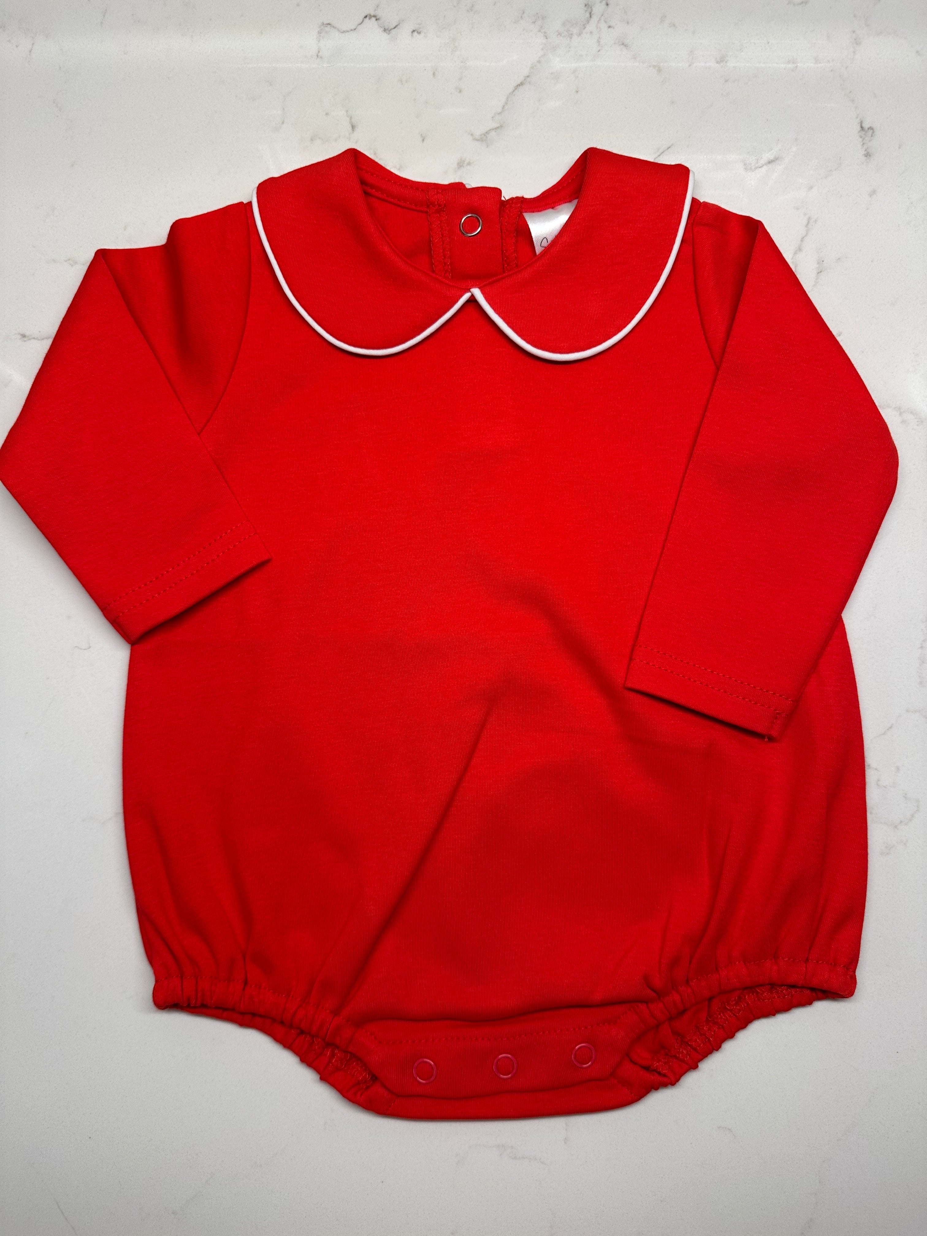 Long Sleeve Bubble with Piping Collar