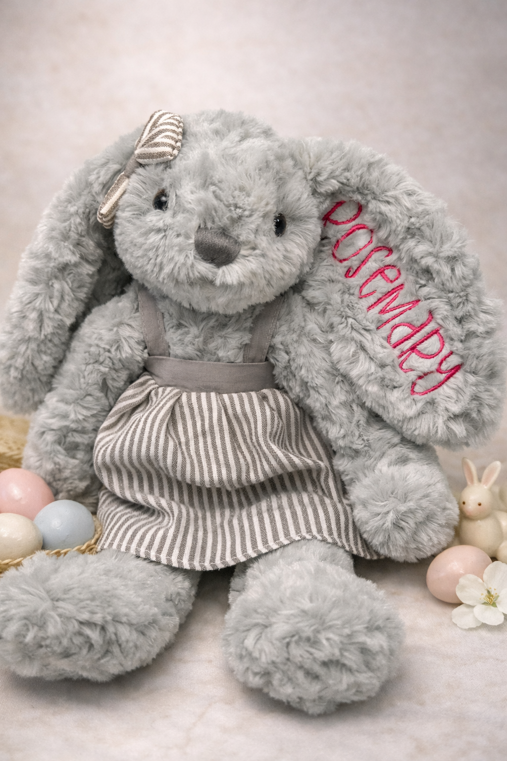 Personalized Plush Bunny with Dress