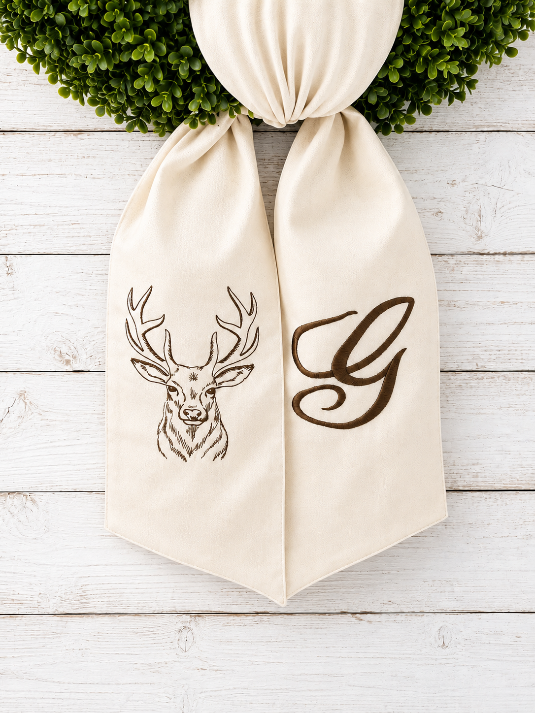 Heritage Deer Wreath Sash