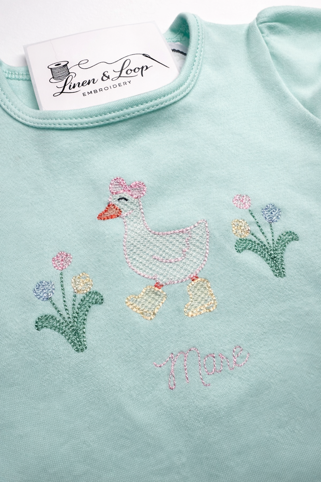 Girls Puff Sleeved Ruffle Leg Romper