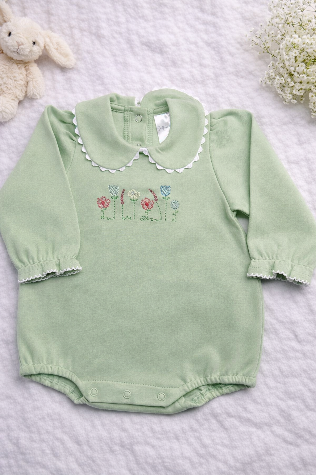 Long Sleeve Bubble with Decorative Collar