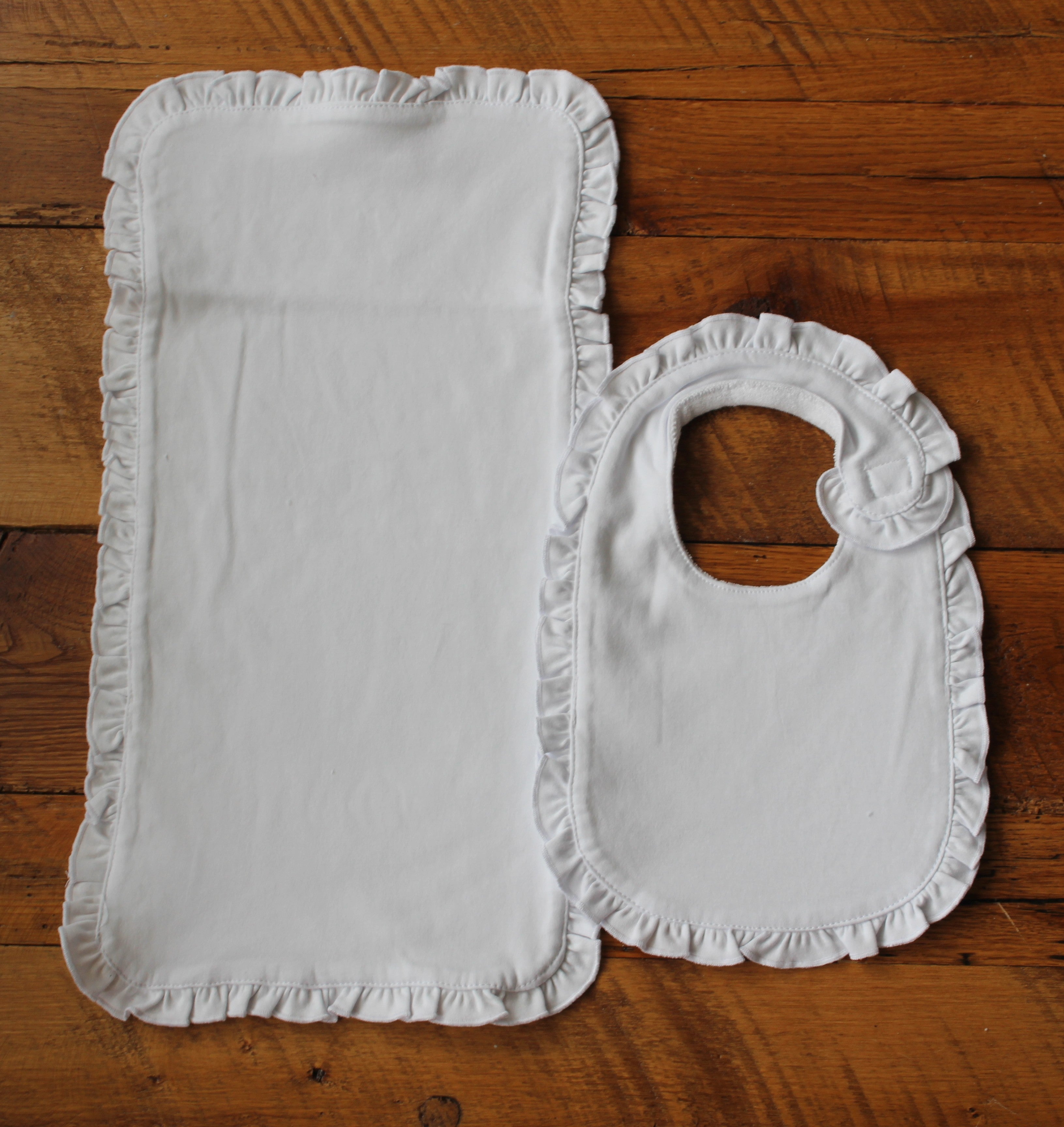 Personalized Christmas Burp and Bib Bundle