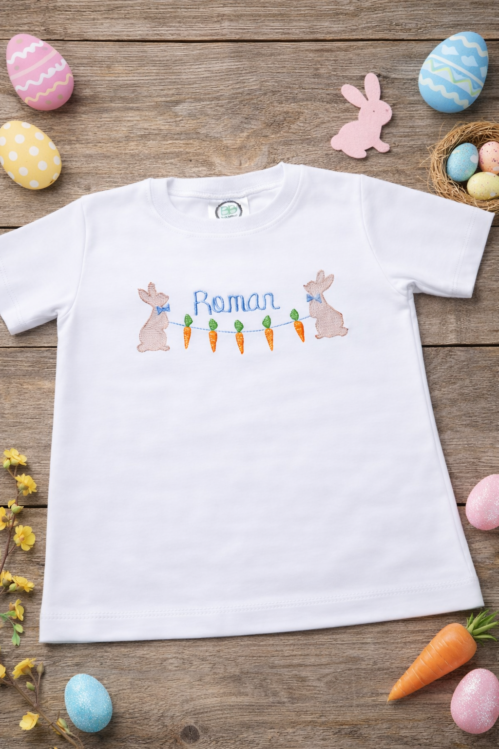 Boys Personalized Easter Short Sleeve T-Shirt