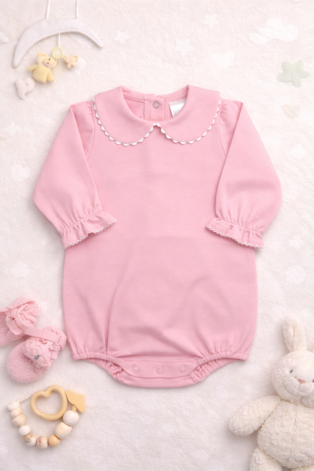 Long Sleeve Bubble with Decorative Collar