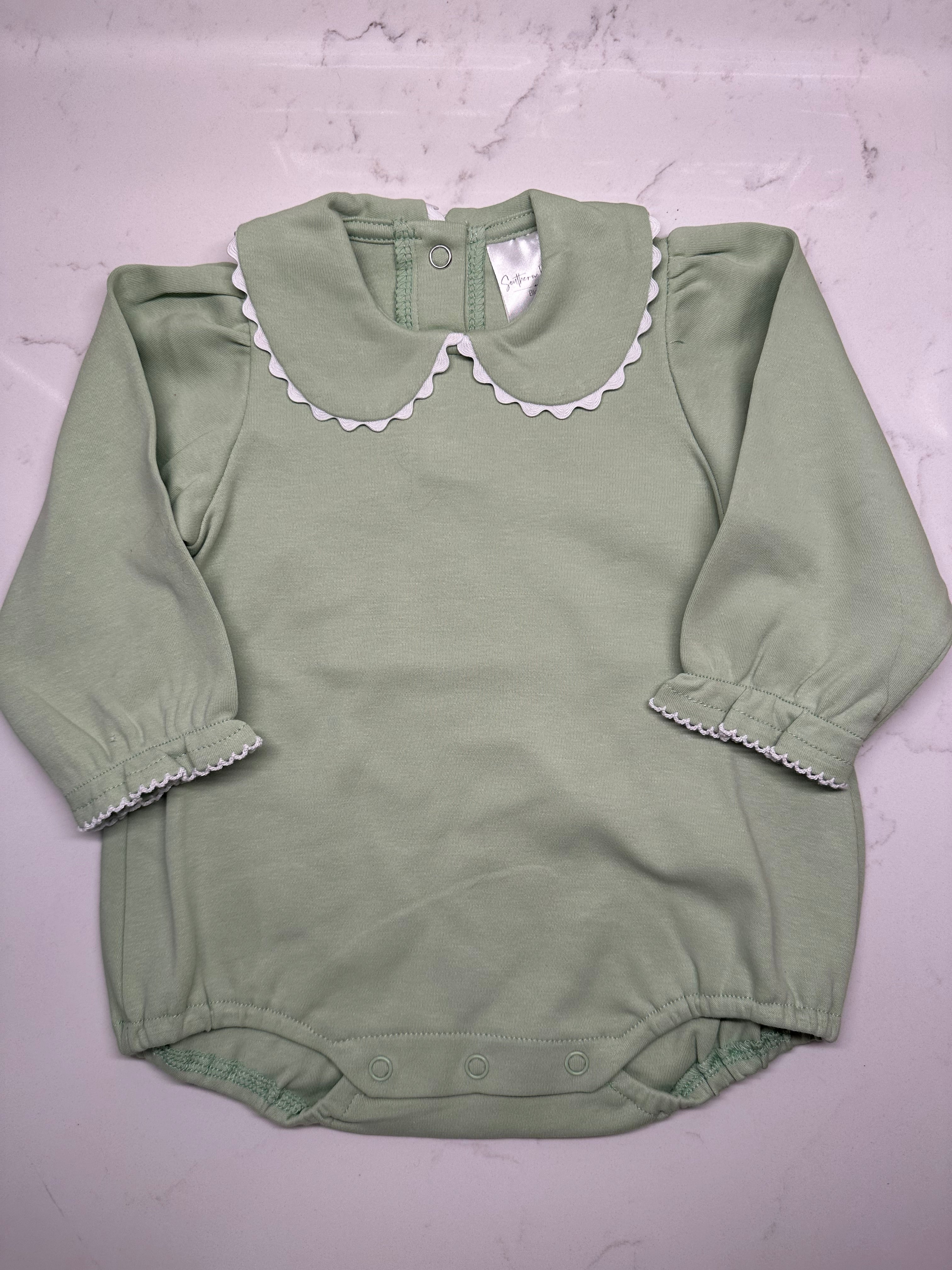 Long Sleeve Bubble with Piping Collar