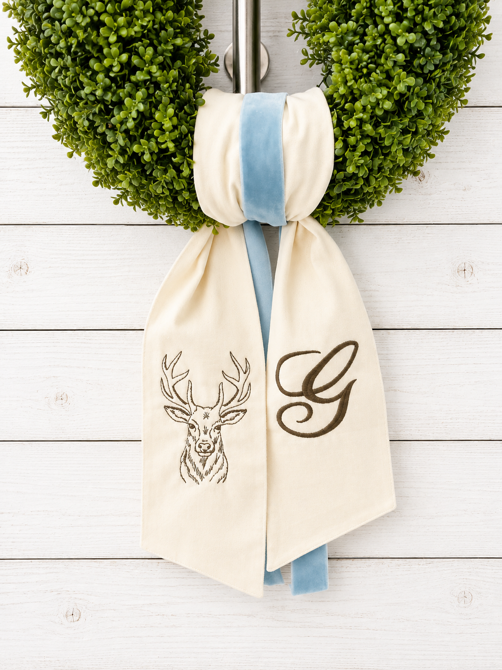 Heritage Deer Wreath Sash