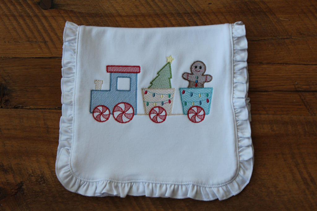 Personalized Christmas Burp and Bib Bundle
