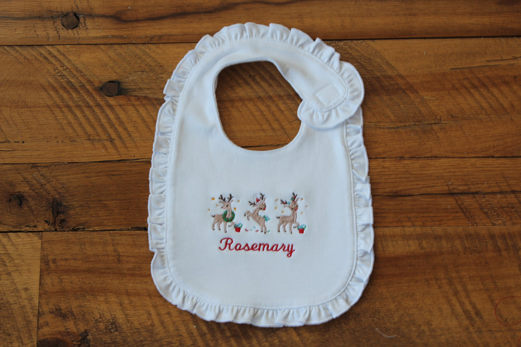 Personalized Christmas Burp and Bib Bundle