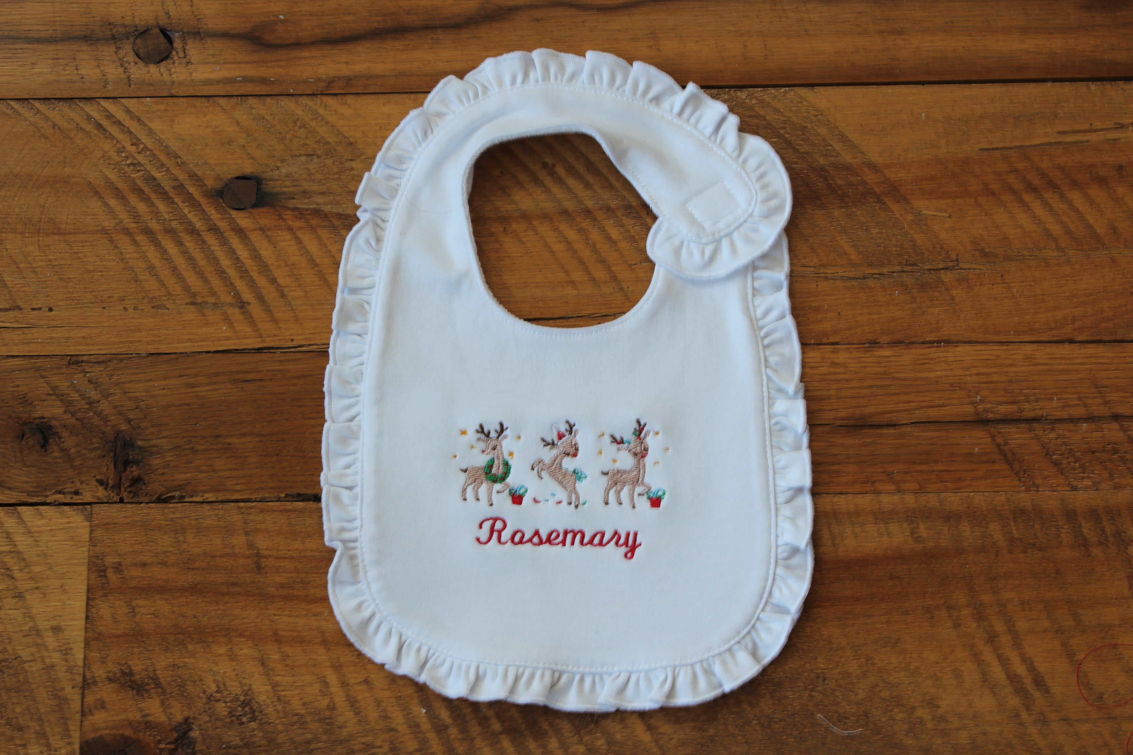 Personalized Christmas Burp and Bib Bundle