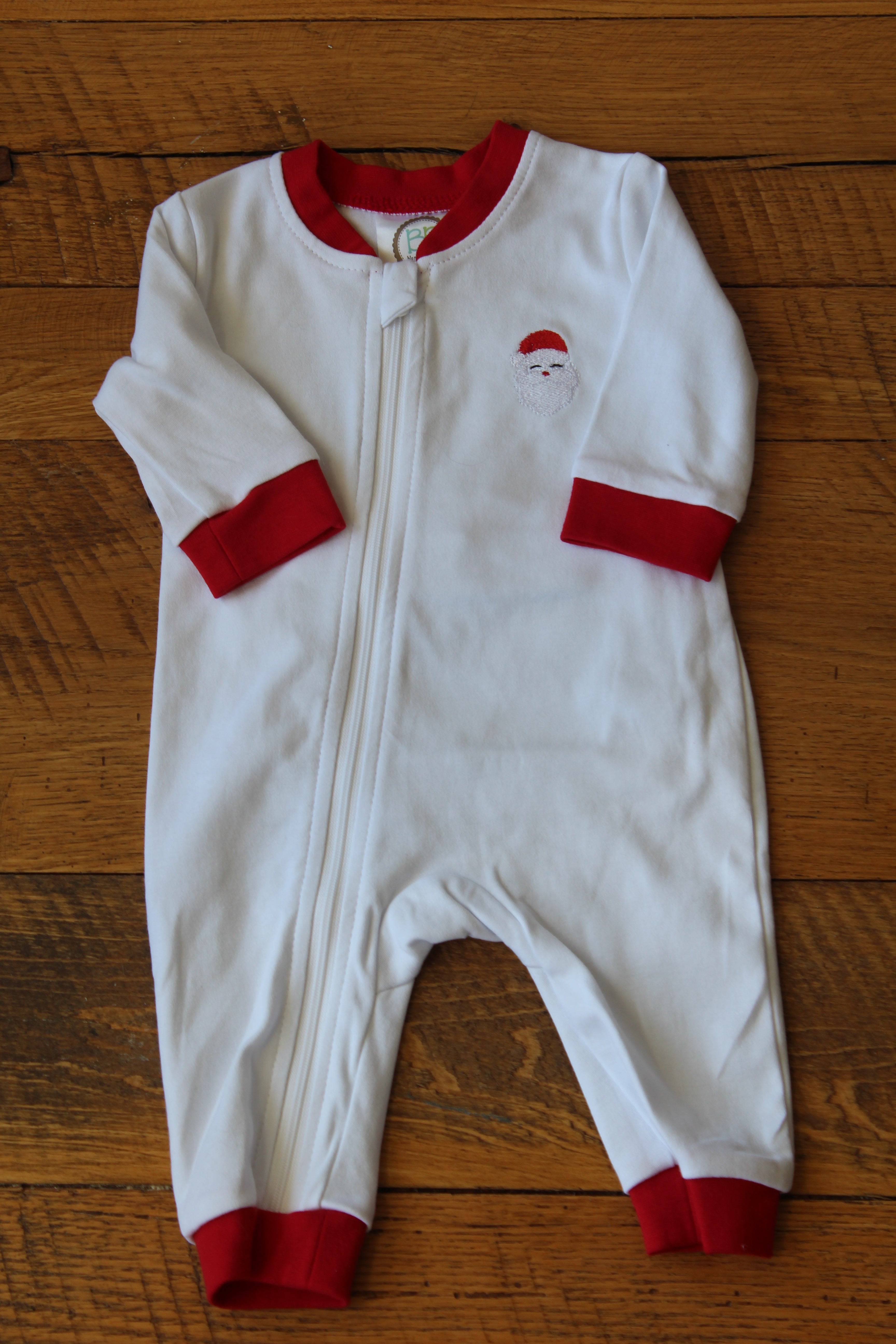 Infant Drop Flap Gingham Trim Playsuit